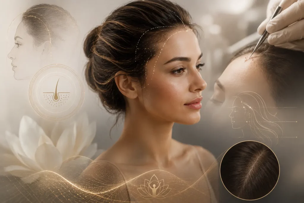 Aesthetic hair restoration and beauty science